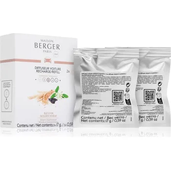Vůně do auta Maison Berger Paris Quintessence Golden Wheat vůně do auta – náhradní náplň 2x17 g