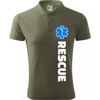 Pánská košile Rescue - pro záchranáře - Polokošile pánská Pique Polo 203 - XL ( Khaki )