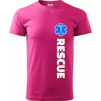Rescue - pro záchranáře - Klasické pánské triko vyšší gramáže - XS ( Purpurová )