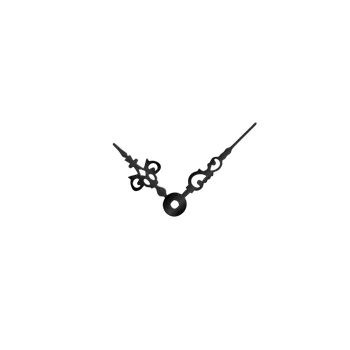 Hodiny Střední černé hliníkové ručičky na hodiny Antik 43 mm | 32 mm
