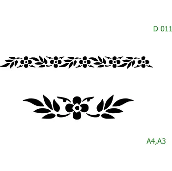 Šablona D 011 - A3 , Nelepící folie