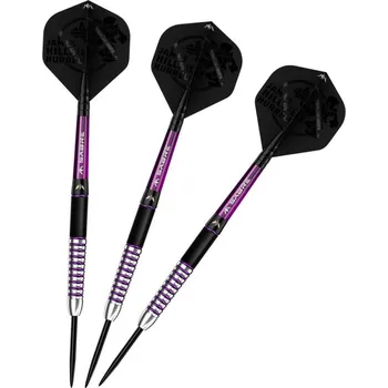 Šipka Šipky steel Mission James Hurrell Black PVD-Electro Purple 24g, 90% wolfram