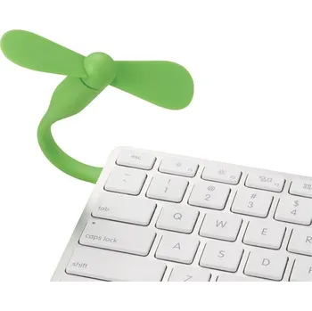 Ohebný mini USB větráček k notebooku, PC, (powerbanka) Barvy: zelená