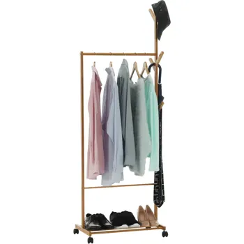 Pojízdný věšák VIKIR TYP 1 - bambus - SLEVA 3% s kodem radost25