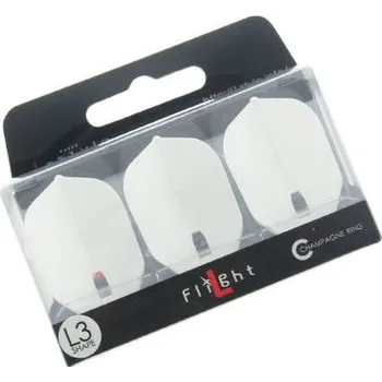 Šipka Letky na šipky L-Style Champagne L3 Shape bílé