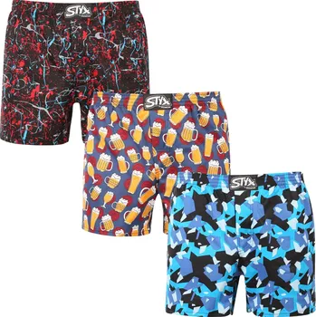Trenýrky 3PACK pánské trenky Styx premium art klasická guma (3AP18458) S Možnost vrácení zboží ZDARMA do 120 dnů!