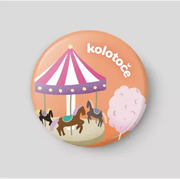 Magnetická kreslící tabulka Kolotoče - plánovací magnetka