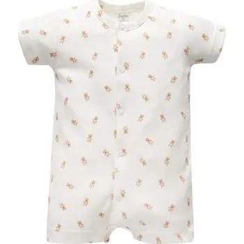 Kojenecké oblečení PINOKIO Letní overal celorozepínací Lovely Day Beige MEDVÍDCI - 56