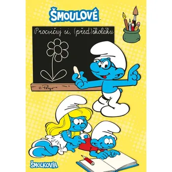 omalovánky Akim Procvičuj si (před)školáku Šmoulové set s popisovačem