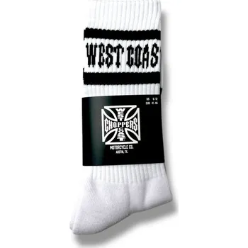 Pánské ponožky West Coast Choppers ponožky Crew bílé 38-41