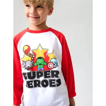 Chlapecké tričko Sinsay - Tričko s dlouhými rukávy Marvel Kawaii Art Collection - červená - 994FZ-33X - 994FZ-33X-122