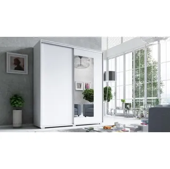 Pohovka Promax Šatní skříň s posuvnými dveřmi Viva - 140 cm Barevné provedení: korpus bílá + dveře bílá