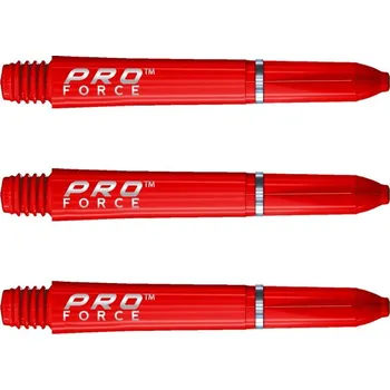 Příslušenství pro šipky Násadky na šipky Winmau Pro Force červené, krátké