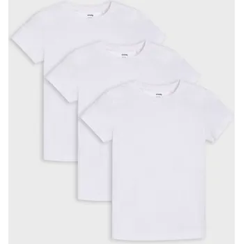 Oblečení a móda Sinsay - Sada 3&nbsp;triček - bílá - 824EY-00X - 824EY-00X-104