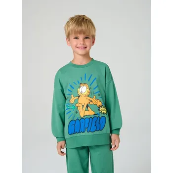 Chlapecká mikina Sinsay - Mikina s potiskem Garfield - zelená - 594FF-77X - 594FF-77X-116