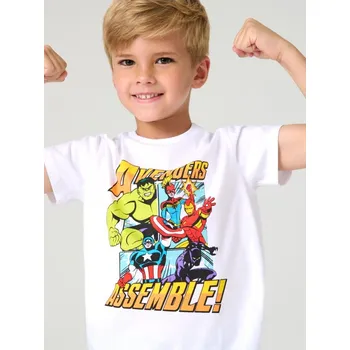 Chlapecké oblečení Sinsay - Tričko Avengers - bílá - 706FV-00X - 706FV-00X-134