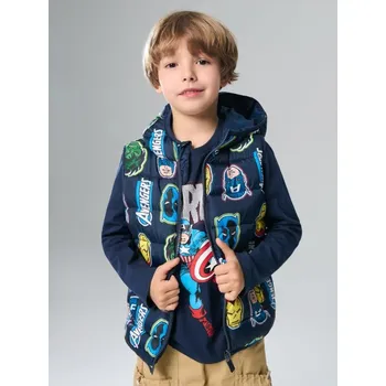 Sinsay - Vesta s kapucí Marvel - námořnická modrá - WJ395-59X - WJ395-59X-128