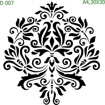 Šablona D 007 - 30 x 30 cm , Lepící fólie