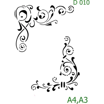 Šablona D 010 - A3 , Nelepící folie