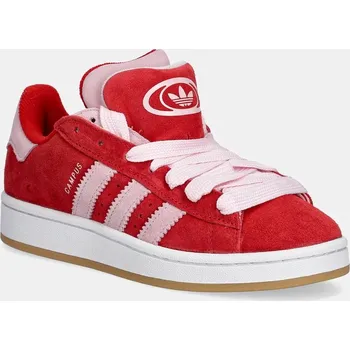Dámská obuv Semišové tenisky adidas Originals Campus 00S Double JQ5743 červená 33X, EUR 36 2/3