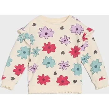 Dívčí mikina Sinsay - Volná mikina s ozdobnými volány - krémová - 052EU-01X - 052EU-01X-74