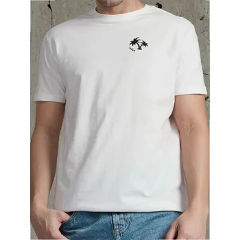 Pánské tričko Sinsay - Tričko s krátkým rukávem - krémová - 9330I-01X - 9330I-01X-XXL