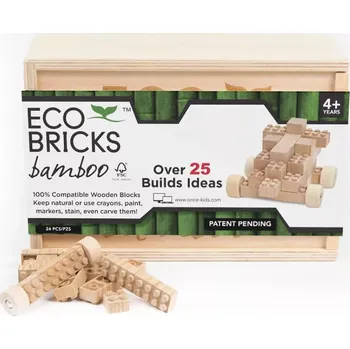 ostatní stavebnice Once-kids Eco-bricks 24 kostek bambus