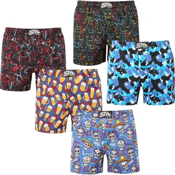 Trenýrky 5PACK pánské trenky Styx premium art klasická guma (5AP1834568) L Možnost vrácení zboží ZDARMA do 120 dnů!