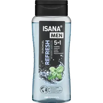 Sprchový gel ISANA Men Sprchový gel Refresh 5in1 300 ml