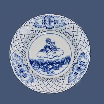 Talíř Cibulák Talíř Výroční 2016 reliéfní závěsný 18cm Originál Český porcelán Dubí