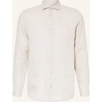 Pánská košile Nn.07 Pánská Lněná Košile Andrew Regular Fit, béžová, 46