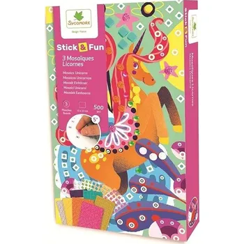 Mozaiková sada Sycomore Mozaika - Jednorožci 3 ks