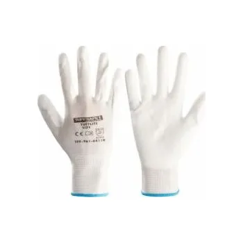 Pracovní rukavice Rukavice nylonové s PU povlakem bílé vel. 10 pracovní slabé rukavice
