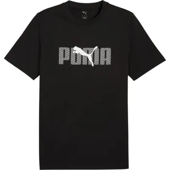 Pánské oblečení Puma ESS LOGO LAB Tee PUMA Black 684667 01 M Velikost: L