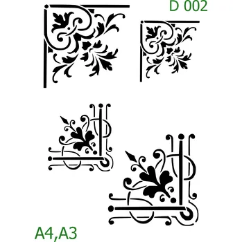 Šablona D 002 - A4 , Lepící fólie