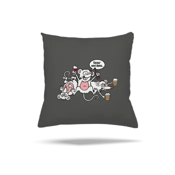 Polštář Bastard Kocour není doma polštář Gray Pol