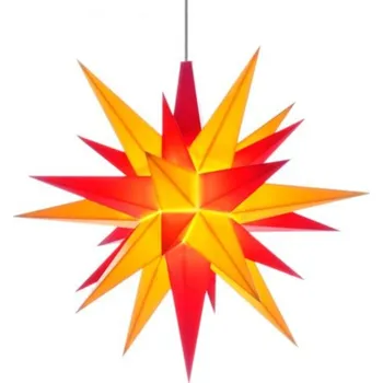 Vánoce Herrnhutská hvězda ke složení, A1b - Ø cca 13 cm, žluto-červená