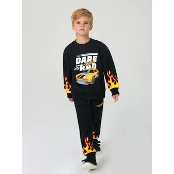 Sinsay - Žerzejová souprava Hot Wheels - černá - 233FC-99X - 233FC-99X-128