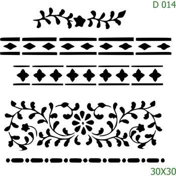 Šablona D 014 - 30 x 30 cm , Lepící fólie