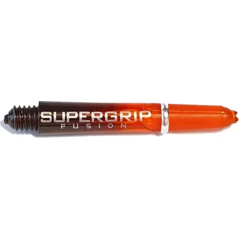 Příslušenství pro šipky Násadky na šipky Harrows Supergrip Fusion černé, oranžové, krátké