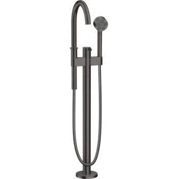 Vodovodní baterie Axor One - Páková vanová baterie na podlahu, kartáčovaný černý chrom 48440340