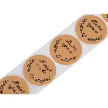 samolepka Papírové samolepky Ruční výroba Ø38 mm