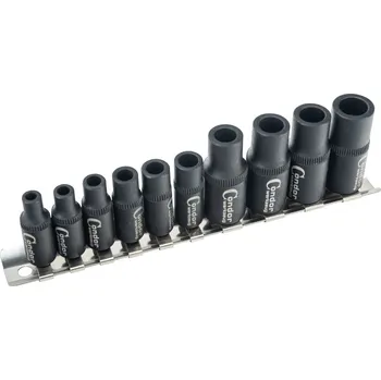 Condor hlavice nástrčné 1/4" - 3/8", magnetické, speciální pro upnutí závitníků, sada 10 dílů - 100-07944