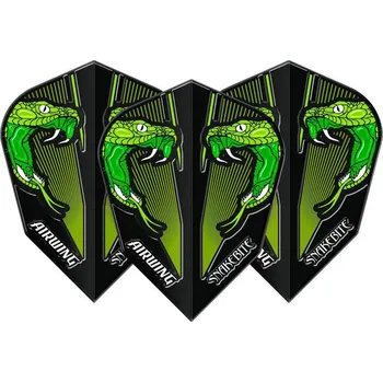Šipka Letky na šipky Red Dragon Airwing Peter Wright Snakebite standardní, zelené