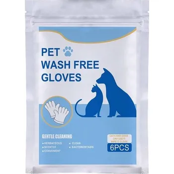 Kosmetika pro psa GNAUMORE Jednorázové rukavice na čištění psů, Antiseptické ubrousky ve tvaru rukavice na čištění
