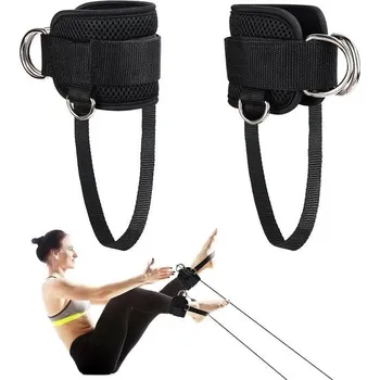 Nožní smyčky stahovací kabel, balení 2 ks, kotníky s kladkami, manžety na kotníky, stahování