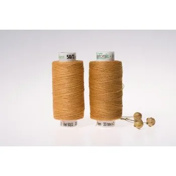 Nit Lněná nit střední, 33 x 2, 200m, karamelová, sartor.cz