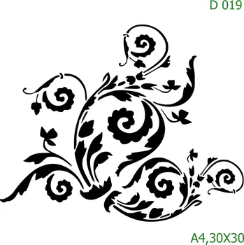 Šablona D 019 - 30 x 30 cm , Nelepící folie