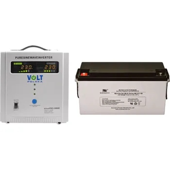 Záložní zdroj Záložní zdroj 1250W, sinusPRO-2000E + AKU 150Ah