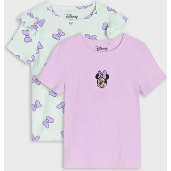 Oblečení a móda Sinsay - Sada 2&nbsp;triček Minnie Mouse - levandulová - 156GA-04X - 156GA-04X-140